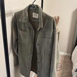 Green corduroy jacket